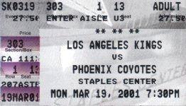 Phoenix Coyotes @ Los Angeles Kings
